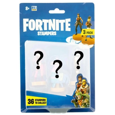 Carimbos Fortnite 3 Figuras Série 1 Sortido: Cód 2063