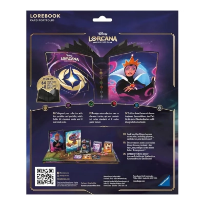 Portfólio Lorebook para Cartas - Disney Lorcana: Rainha Má