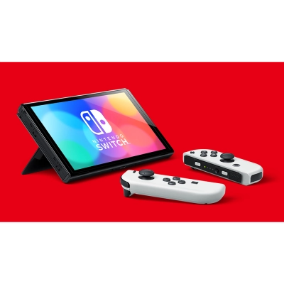 Console Nintendo Switch OLED Branco + Super Mario Bros. Wonder + Voucher Nintendo Switch Online 3 Meses