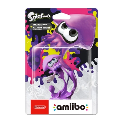 Amiibo Inkling Squid Neon Purple - Splatoon Collection