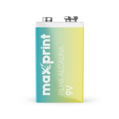 Pilha Alcalina Maxprint 9V - Cod. 756396