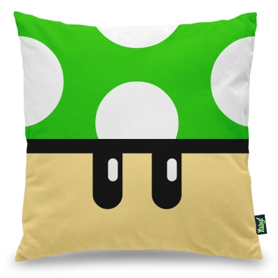 Almofada Gamer Cogumelo Verde 1 Up - 2313