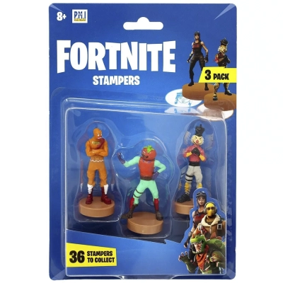 Carimbos Fortnite 3 Figuras Série 1 Sortido: Cód 2063