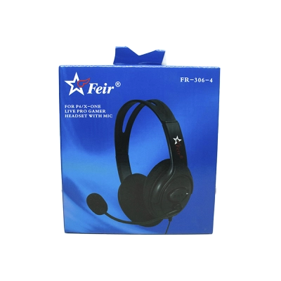 Headset FR-306 Com Fio Preto - Feir
