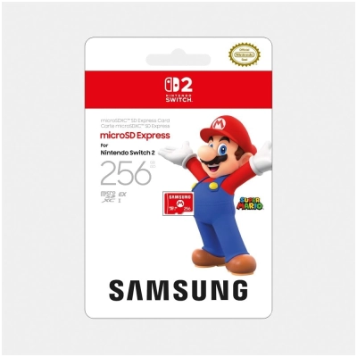 Cartão MicroSD Express Samsung 256GB - Nintendo Switch 2 Cartão MicroSD Express Samsung 256GB - Nintendo Switch 2