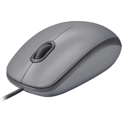 Mouse com fio Logitech M110 Silent - Cinza