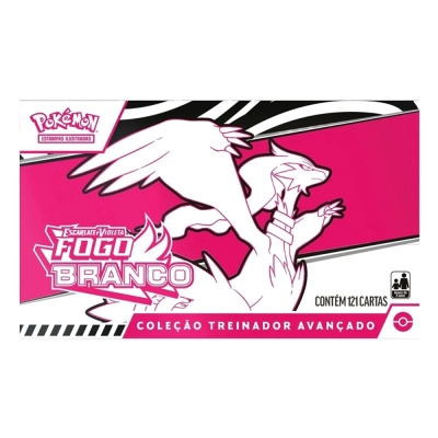 Box Coleção Treinador Avançado: Escarlate e Violeta Fogo Branco - Pokémon