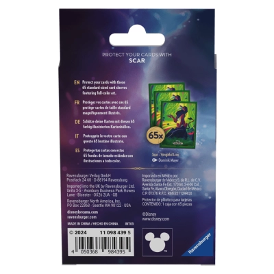 Protetor de Cartas Disney Lorcana - Scar