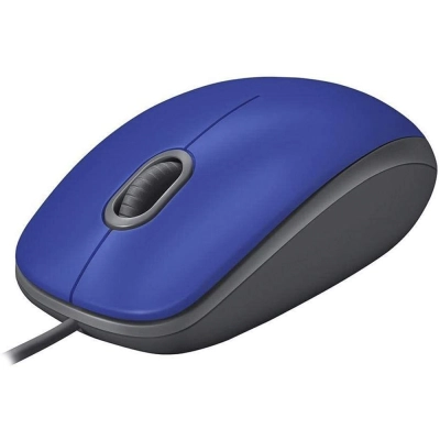 Mouse com fio Logitech M110 Silent - Azul