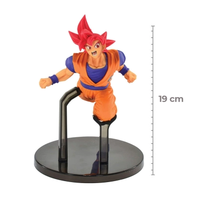 Boneco Dragon Ball Super Sayajin Goku God - Bandai 34613