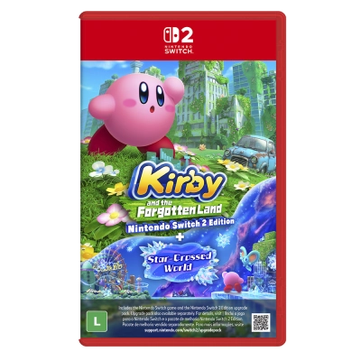 Jogo Kirby and the Forgotten Land + Star-Crossed World - Nintendo Switch 2