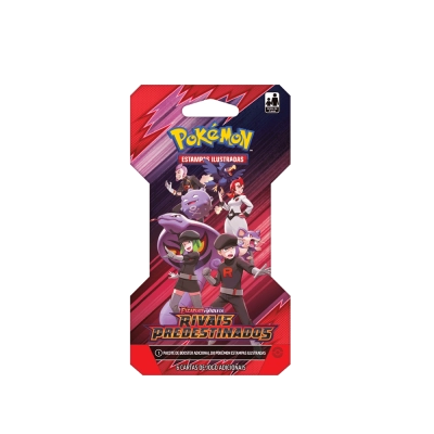 Pacote de Booster Pokémon: Escarlate e Violeta - Rivais Predestinados - Equipe Rocket